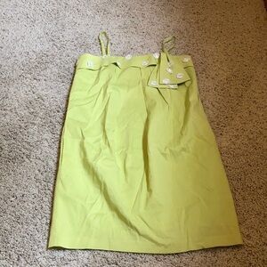 Vintage Lime green mod dress with daisies